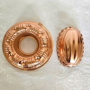 Vintage 1970's Copper Tone Jello Molds - Collectible!